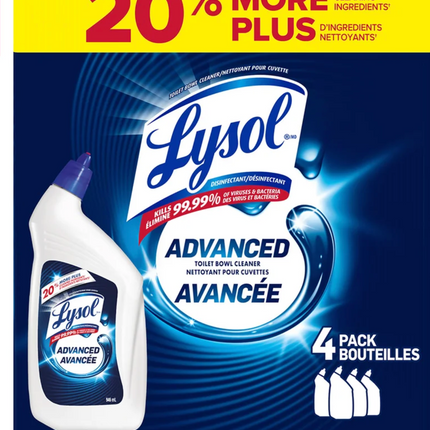 Lysol Toilet Bowl Cleaner, 4 × 946 mL