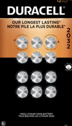 Duracell 2032 Lithium Battery, 6ct