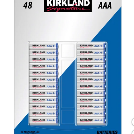KS AAA Batteries, 40-48-count