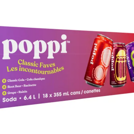 Poppi Soda Variety Pack 13-10ct