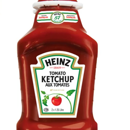 Heinz Ketchup, 2 x 1.25 L