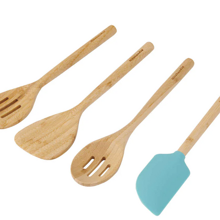 KITCHENAID - Set of 4 Bamboo Utensils