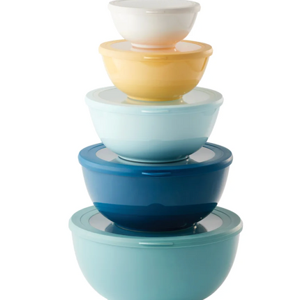 Melamine Bowl Set with Lids, 4-5-pieces