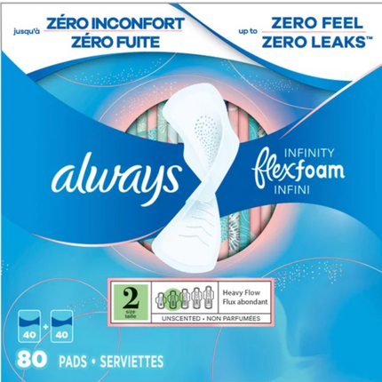 Always Infinity Flexfoam Pads, 80-Open