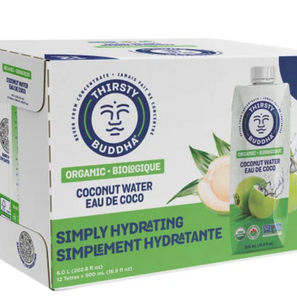 Thirsty Buddha Coconut Water, 9-12 × 500 mL