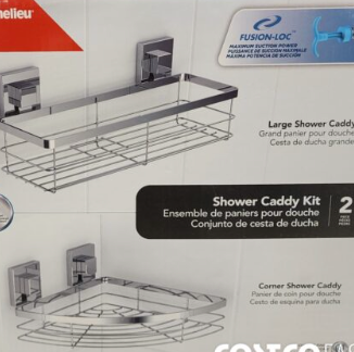 Richelieu Shower Caddy Kit, 2-Pack. USED FINAL SALE