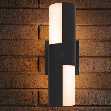 Lutec Outdoor LED Cylinder Wall Sconce