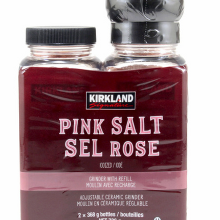 KS Pink Salt With Grinder & Refill