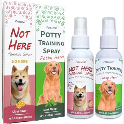 Petstoral Dog Not Here & Here Potty Training Spray Kit (2x100ml)