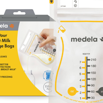 Medela Easy Pour Disposable Breast Milk Storage Bags 100ct