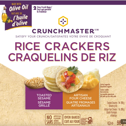 Crunchmaster Rice Crackers, 595 g