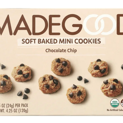 MadeGood Chocolate Chip Cookies, 5 Count