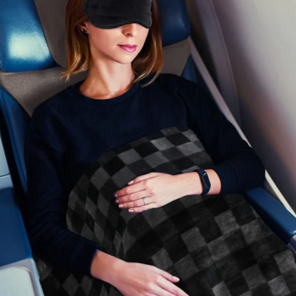 Home Retreat Travel Blanket Pillow & Eye Mask