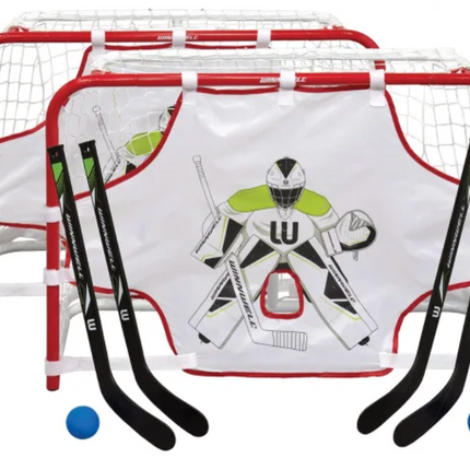 Winnwell Double Mini Quiknet Hockey Set