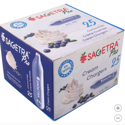 Sagetra N2O Chargers Pack of 25