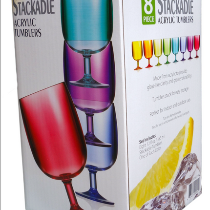 Pandex Acrylic Stacking Tumblers 4 Pack