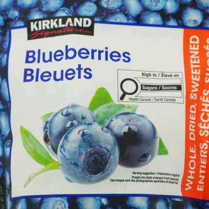 Kirkland Signature Dried Blueberries, 567 g