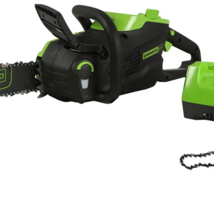Greenworks 80V 18" 2.0kW Brushless Chainsaw + Extra Chain, 2.0 AH Battery and Charger Included