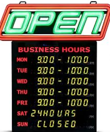 Greenlight Bluetooth OPEN Sign-USED