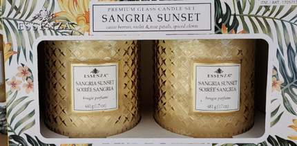 Essenza Scented Candles (Pack of 2)