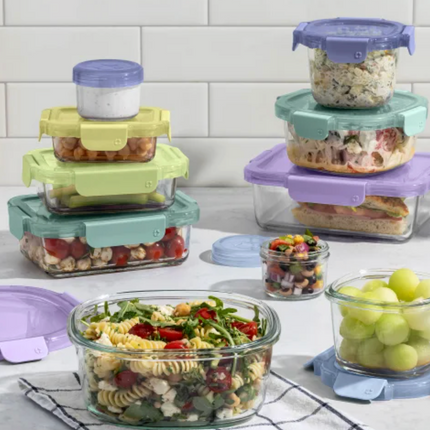 Ello Glass Food Storage Set, 14-16-piece