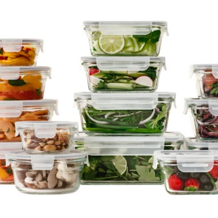 Glasslock Food Storage Set, 28-p USED