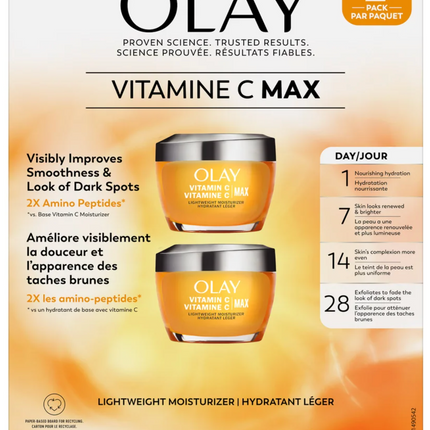 Olay Vitamin C MAX, 2 x 50 mL