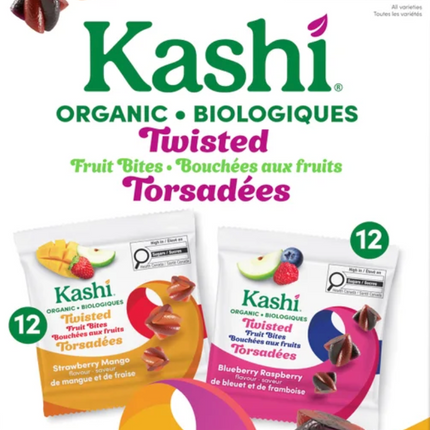 Kashi Twisted Fruit Bites Variety Pack, 20 g OPENED