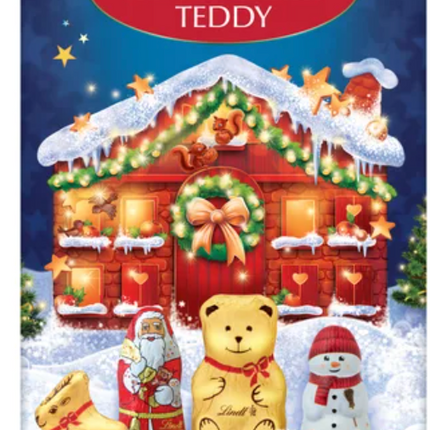 Lindt Teddy Family Christmas Chocolate Sharing Pack, 450 g
