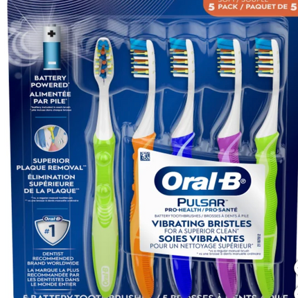 Oral-B Pulsar Pro Health Toothbrushes 4-5pk