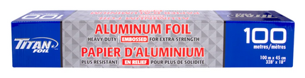 Titan Aluminum Foil Roll 45 cm × 100 m
