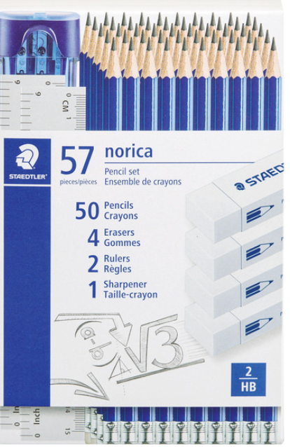 Staedtler Norica 57-Piece Pencil & Accessory Set