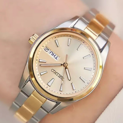 Seiko SUR354P1 Two-Tone Gold Watch