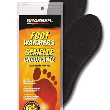 Grabber Insole Foot Warmers 1 PAIR LONG LASTING S/M