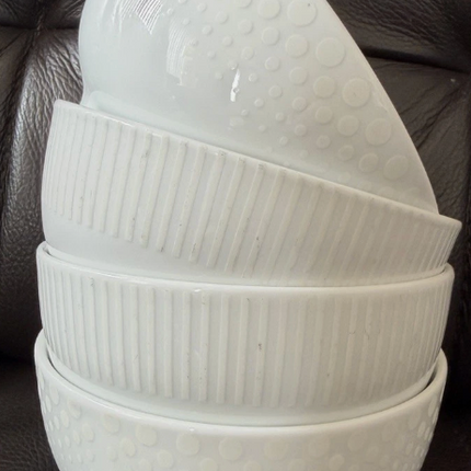 MIKASA Cheers White Bowls 4x4.5"