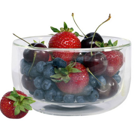 HENCKELS Double-Wall Glass Bowl Set