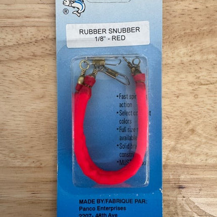 Rubber Snubber 1/8" RED Fishing Gear 2 Pack