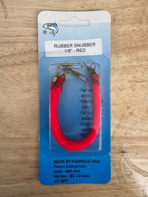 Rubber Snubber 1/8" RED Fishing Gear 2 Pack