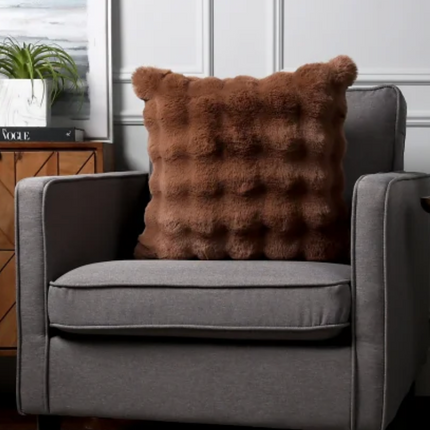 House & Home Faux Fur Cushion