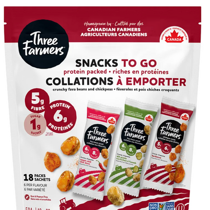 Three Farmers Snack Packs, 20-24 × 28 g