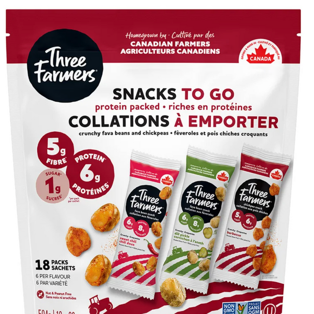 Three Farmers Snack Packs, 20-24 × 28 g