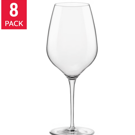 Bormioli Rocco Tre Sensi 632 mL (21.4 oz) Wine Glass Set, 8-pack