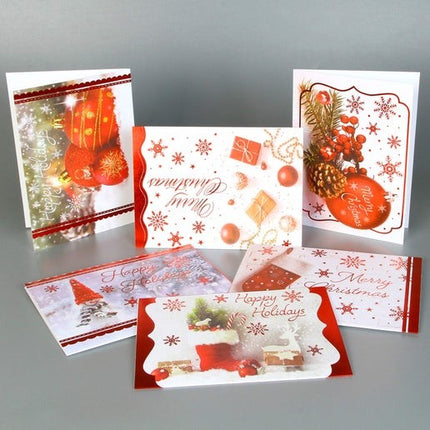 Christmas Greeting Cards 72Pcs
