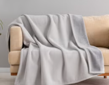 Berkshire Blanket & Home Chenille Knit Throw GREY