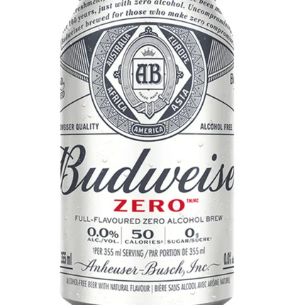 Budweiser Zero Beer 19-15 × 355 mL
