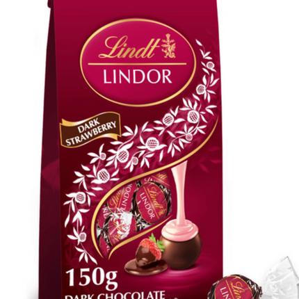 Lindt Dark Chocolate Strawberry, 150-g