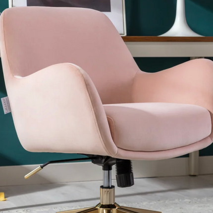 LILLIAN AUGUST Elyse Plush Velvet Home Office Chair USED