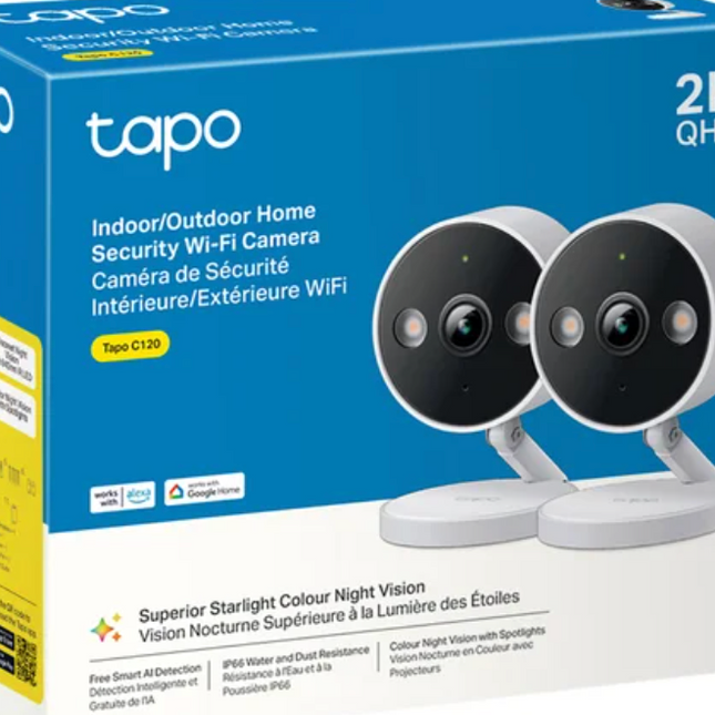 TP-Link Tapo C120 Indoor/Outdoor Wi-Fi Home Security Camera