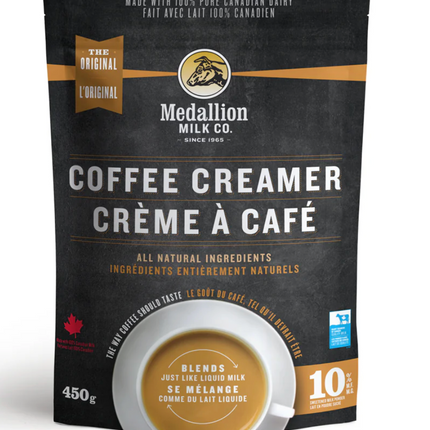 Medallion coffee creamer
