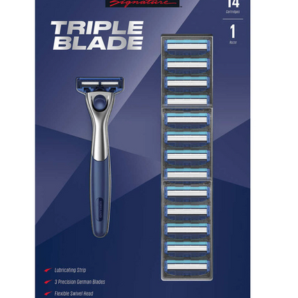 KS Triple Blade Razor 14-Pack